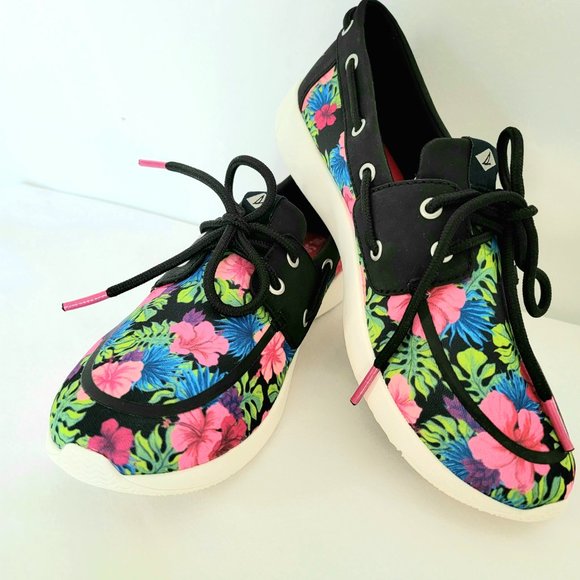 Sperry Top-Sider Women's Floral Print Canvas - Picture 1 of 3